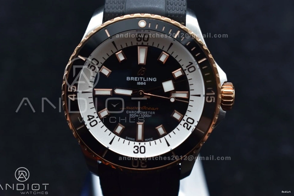 Edition Black Black Best BLSF Automatic Dial RG Rubber SS A2824 42 SuperOcean 1:1 on Strap 0227